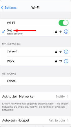 Ключ безопасности сети Wi-Fi